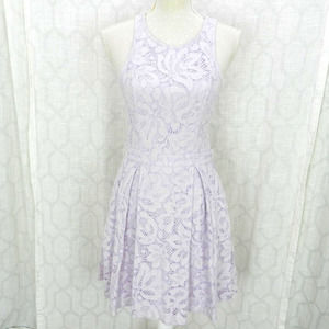 Lulu's Sz M Lavender Lace Skater Dress